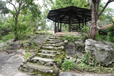 Wang Bua Ban Viewpoint provides a nice shelter from the weather.