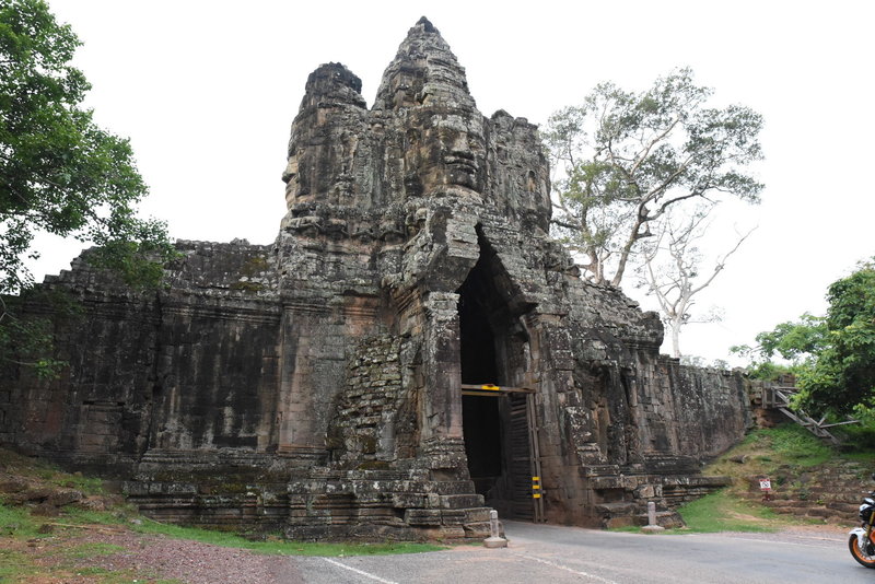 South Gate (looking south) of Angkor Thom.