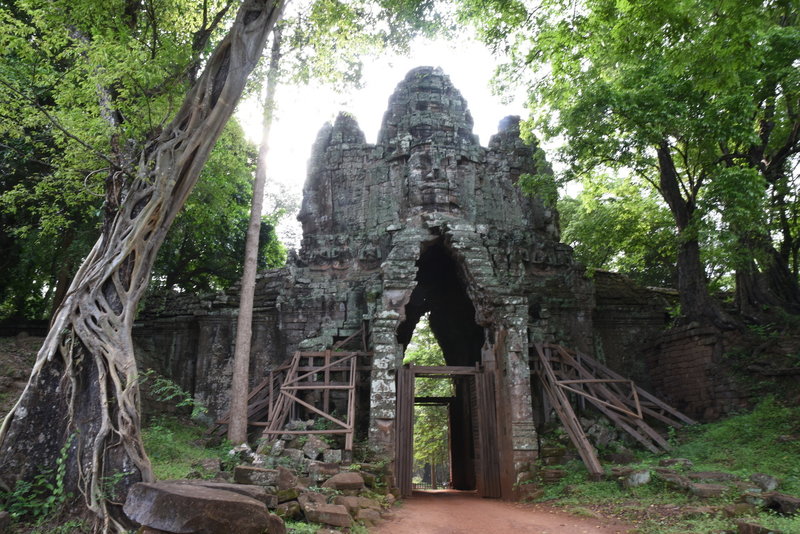 Looking at the outside of the West Gate.