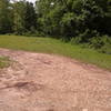 The trail continues to the right and follows a branch back to Alley Spring.