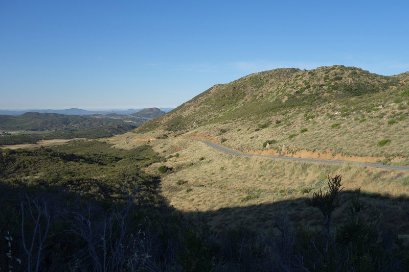 Kitchen Creek Rd at its crossing with the Pacific Crest Trail