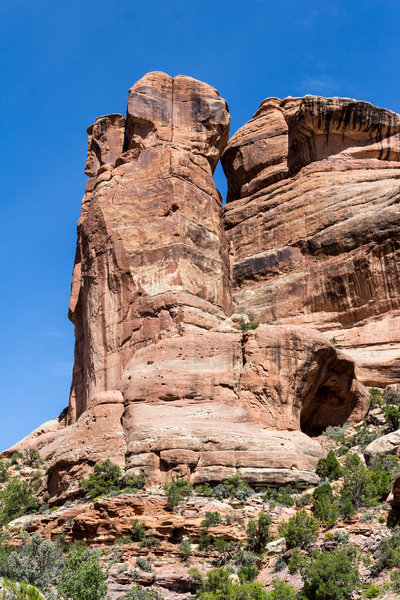 The walls of Fish Creek Canyon are truly impressive. This formation was near the confluence of left fork and right fork.