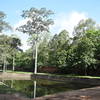 The first pond encountered on the trail Sras Srei Trail.