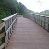 This is the Duck Pond Trail's first boardwalk that looks to East Lyon Station Road.