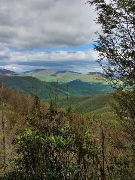 Enjoy the view toward the west with the Great Smoky Mountains in the distance.