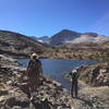 Approaching the shore of Helen Lake.