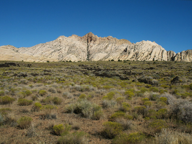 White Rocks formation at the north end of Snow Canyon State Park. Lava Flow Trail.