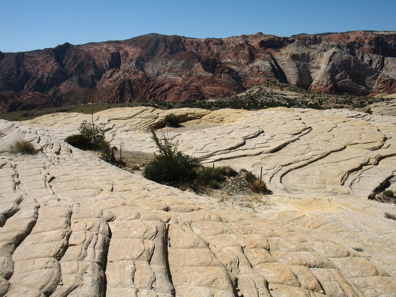 Sandstone pothole in the Whiterocks Amphitheater area of Snow Canyon State Park.