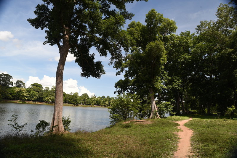 The southeast corner of the Angkor Wat Wall Trail.