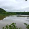 Part of Bull Sluice Lake as seen from the southern loop of the trail system.