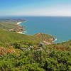 From just below the high point on old Half Moon Bay-Colma Road, looking towards Gray Whale Cove and Montara.