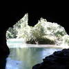 You can look out at the Current River from within Cave Spring.