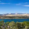 Wide Hollow Reservoir and Barney Top from the Petrified Forest Trail.