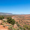 View from the Peek-A-Boo and Spooky Trail trailhead with Fiftymile Mountain in the background.