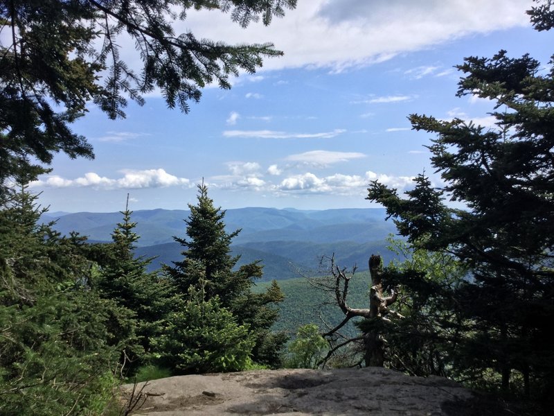 Enjoy the wonderful view from Mt. Slide on the Wittenburg Cornell Slide Trail.