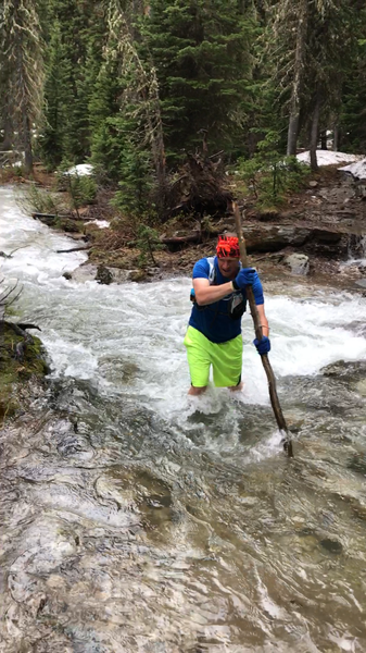 This can be the second possible wet crossing, depending on the time of year. Take caution at this point, as the creek drops in elevation rapidly and is moving swiftly..