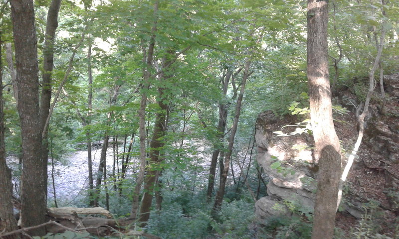 Enjoy the overlook on Gans Creek Main Loop.