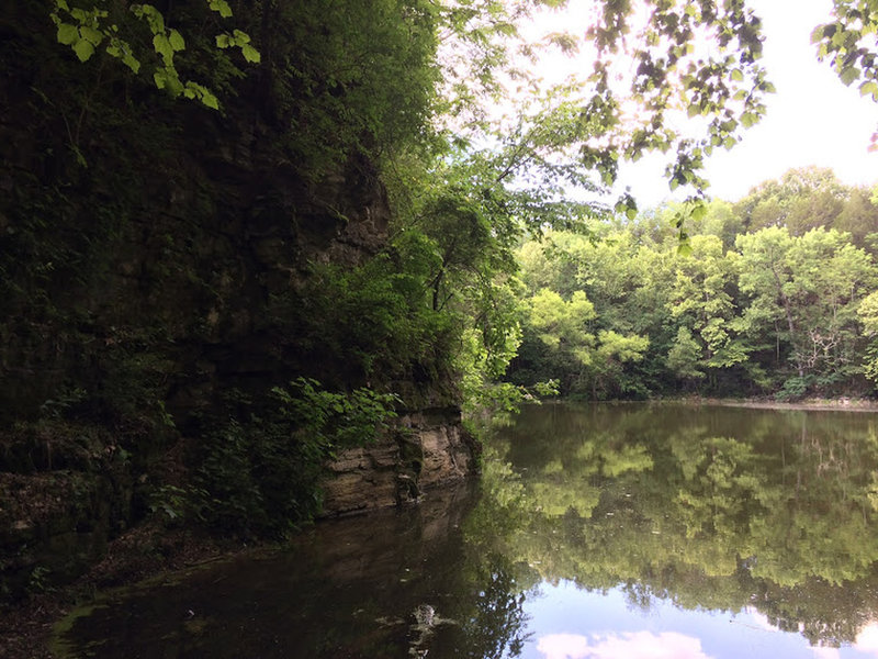 The shore of Hidden Lake.