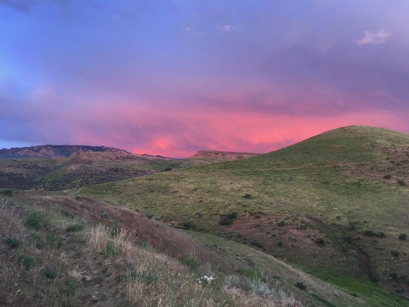 Beautiful colors over the Red Tail Trail.