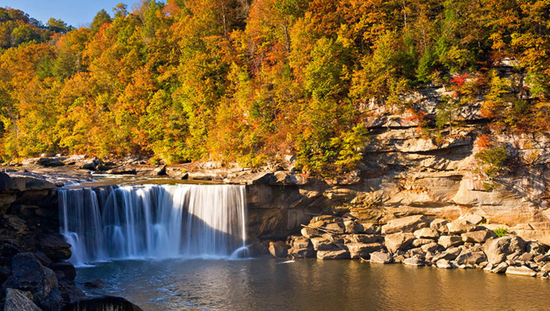 Cumberland Falls in the autumn.