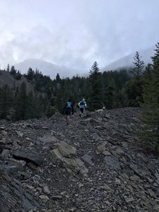 The higher you go, the more rock you'll find.