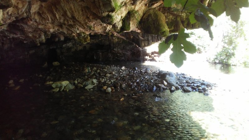 This awesome cave offers cool relief from the midday heat.