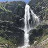 Stewart Cascades, also known as Stewart Falls, flows fervently in mid-June.