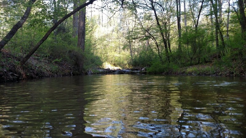 Looking upstream from Rock Dam crossing.