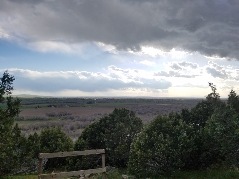 This is the view from the high point of the trail.