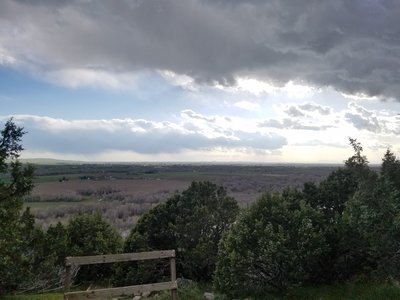 This is the view from the high point of the trail.