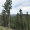 Enjoy great views of Cathedral Spires from the Stockade Lake Trail.