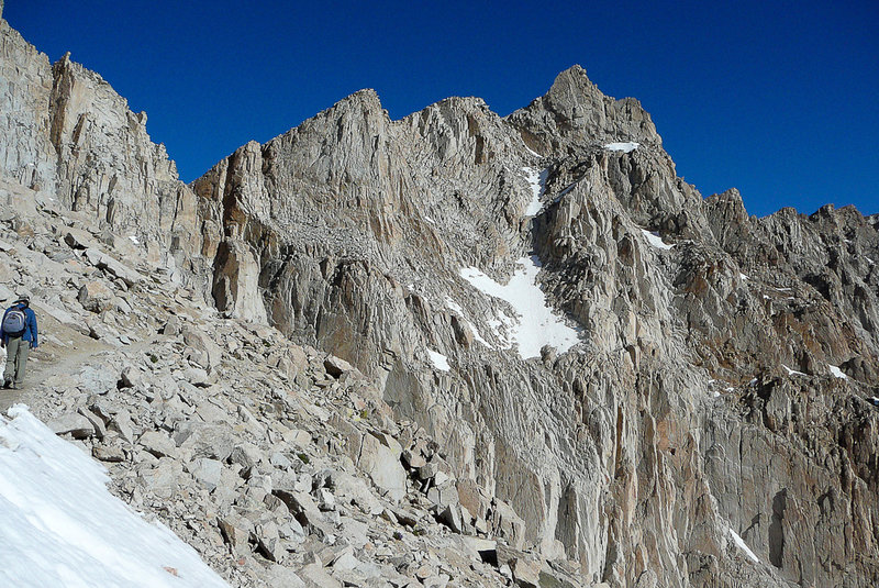 It's a long, rough trail to the summit of Mount Whitney.