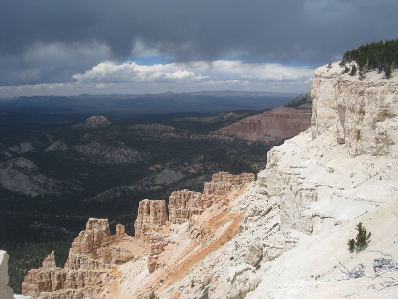 Vast swaths of limestone cap Powell Point.