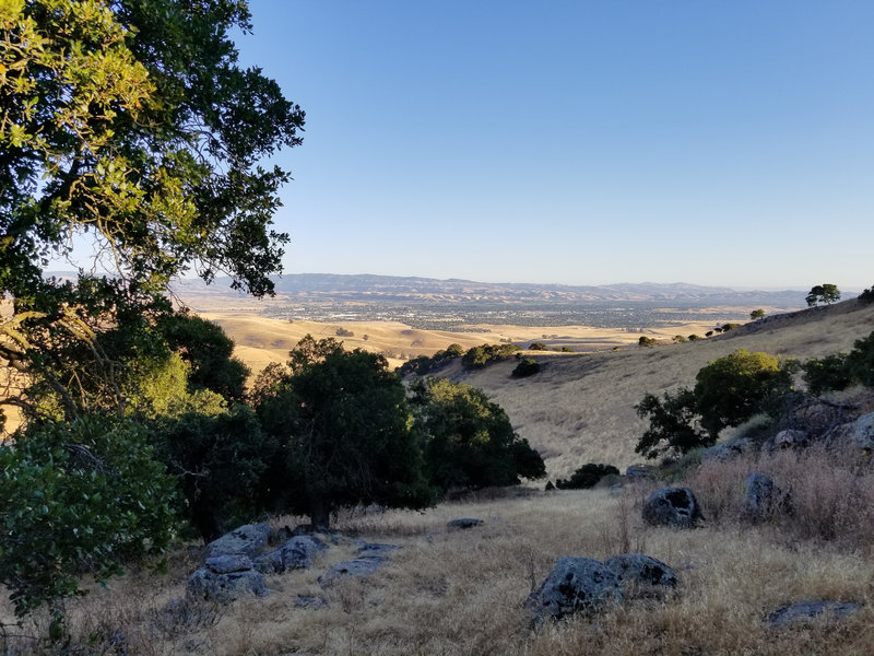 Livermore is beautiful from the flanks of Brushy Peak during sunset.