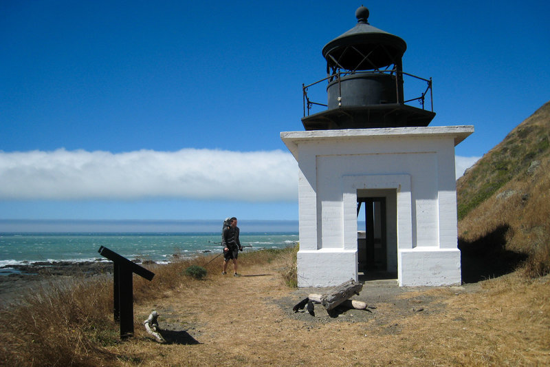 Punta Gorda Lighthouse along the Lost Coast Trail.