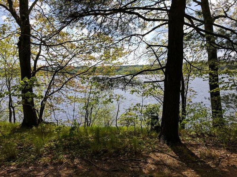 West Thompson Lake is a pleasant companion on your way around the Shoreline Trail.