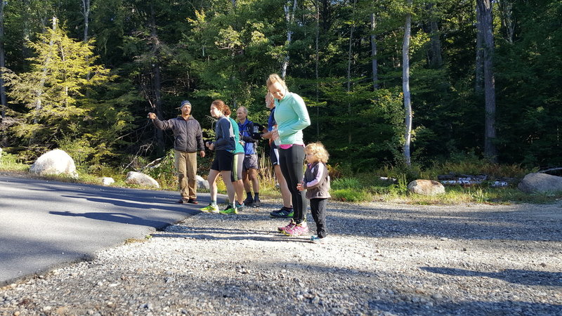 The Start line to the Tully Trail Race.