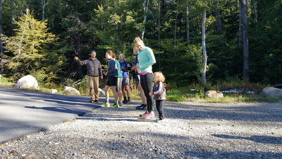 The Start line to the Tully Trail Race.