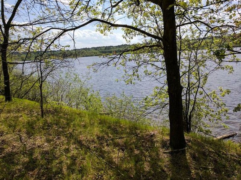 West Thompson Lake makes for a great view along the Shoreline Trail.