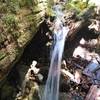 A small tributary cascades near its confluence with Humpback Creek.