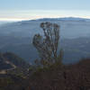 The Los Angeles Foothills get lost in the late-afternoon haze.