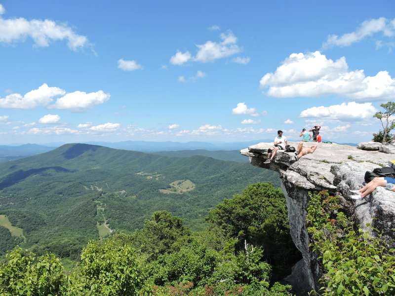 McAfee Knob is the perfect place to rest and enjoy the view.