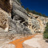 There's lots of iron in the seasonal flow of Willis Creek.