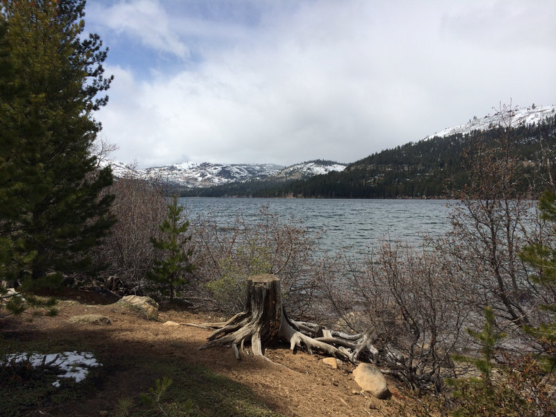 Donner Lake with Pacific Crest views.