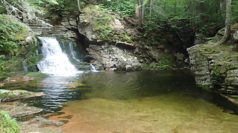 This little falls lets out into a pretty deep pool.