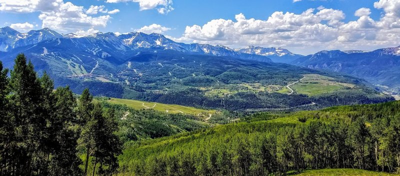 Revel in the views of Telluride Ski Resort and Mountain Village from the Deep Creek Trail #418.