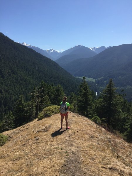 The main overlook on the Griff Creek Trail offers a stunning panoramic view.