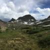 You'll have an awesome view of the Trinity Peaks from camp.