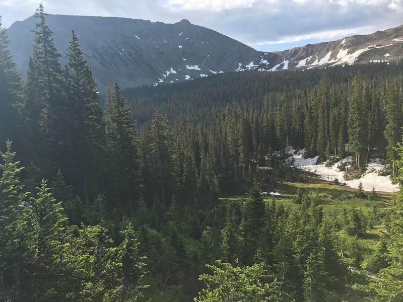 Ascending the Buffalo Mountain Loop, enjoy these views as you head up to Eccles Pass.