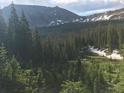 Ascending the Buffalo Mountain Loop, enjoy these views as you head up to Eccles Pass.